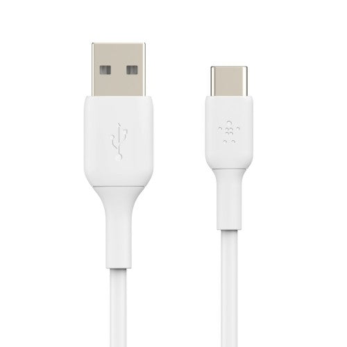 Belkin CAB001BT2MWH USB cable 78.7" (2 m) USB A USB C White