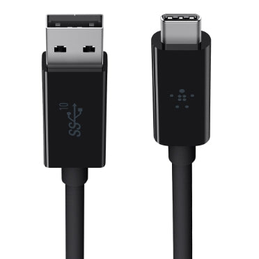 Belkin 1m, USB3.1-A/USB3.1-C USB cable USB 3.2 Gen 2 (3.1 Gen 2) 39.4" (1 m) USB C USB A Black