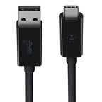Belkin 1m, USB3.1-A/USB3.1-C USB cable USB 3.2 Gen 2 (3.1 Gen 2) 39.4" (1 m) USB C USB A Black