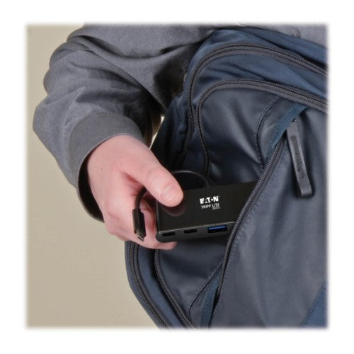 Tripp Lite U460-004-2A2CB interface hub USB 3.2 Gen 2 (3.1 Gen 2) Type-C 5000 Mbit/s Black