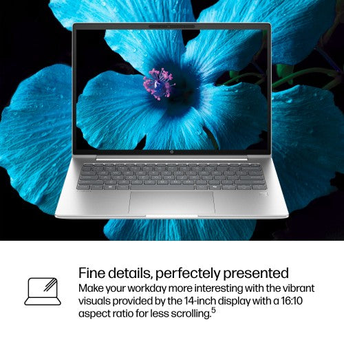 HP ProBook 4 G1iR 14 Intel Core Ultra 7 255U Laptop 14" Touchscreen WUXGA 16 GB DDR5-SDRAM 512 GB SSD Wi-Fi 6E (802.11ax) Windows 11 Pro Silver