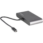 StarTech.com TB3DKM2DPL laptop dock/port replicator Wired Thunderbolt 3 Gray