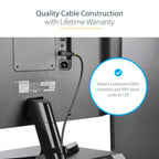 StarTech.com DP14VMM4M DisplayPort cable 157.5" (4 m) Gray, Black