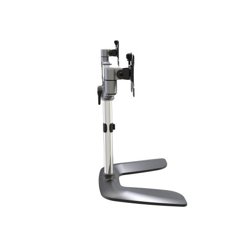 StarTech.com ARMDUALSS monitor mount / stand 32" Desk Black, Silver