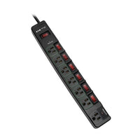 Tripp Lite TLP76MSGB surge protector Black 7 AC outlet(s) 110 - 125 V 72" (1.83 m)