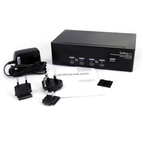 StarTech.com SV431DDVDUA KVM switch Black