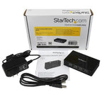 StarTech.com ST4202USB interface hub USB 2.0 Type-B 480 Mbit/s Black
