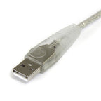 StarTech.com 15 ft. Transparent USB 2.0 Cable A-B M/M USB cable 179.9" (4.57 m)
