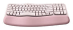 Logitech Wave Keys keyboard Universal RF Wireless + Bluetooth QWERTY English Rose