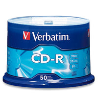 Verbatim Standard 120mm CD-R Media 700 MB 52x 50 pc(s)
