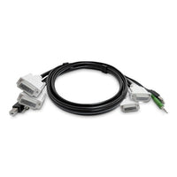 StarTech.com SK2DVMMKVM06-TAA KVM cable Black 70.9" (1.8 m)