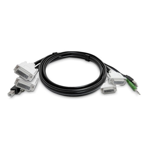 StarTech.com SK2DVMMKVM10-TAA KVM cable Black 118.1" (3 m)