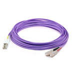 AddOn Networks ADD-SC-LC-7M9SMF-PE InfiniBand/fibre optic cable 275.6" (7 m) CMR Purple