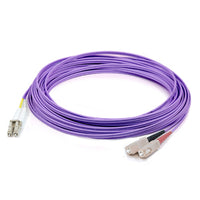 AddOn Networks ADD-SC-LC-7M9SMF-PE InfiniBand/fibre optic cable 275.6" (7 m) CMR Purple