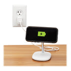 Tripp Lite U280MS-2N1-WH mobile device charger Headset, Smartphone White USB Wireless charging Indoor