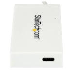 StarTech.com HB30C3A1CFBW interface hub USB 3.2 Gen 1 (3.1 Gen 1) Type-C 5000 Mbit/s White