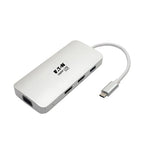 Tripp Lite U442-DOCK12-S laptop dock/port replicator USB 3.2 Gen 2 (3.1 Gen 2) Type-C Silver
