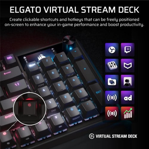 Corsair VANGUARD 96 keyboard Home USB QWERTY English Black