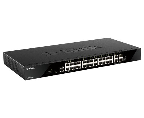 D-Link DGS-1520-28 network switch Managed L3 10G Ethernet (100/1000/10000) 1U Black