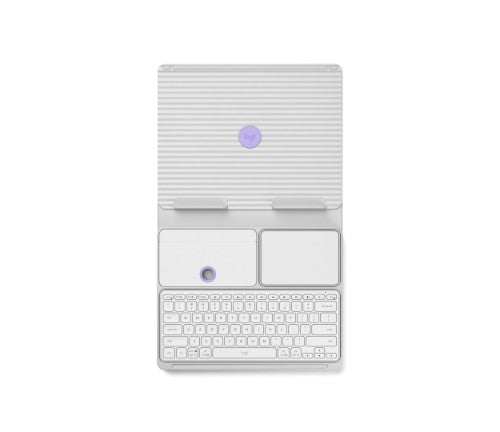 Logitech 920-011238 mobile device keyboard QWERTY English Bluetooth Gray, Violet, White