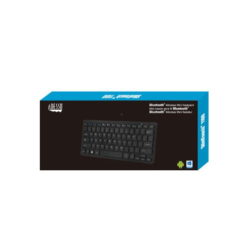 Adesso WKB-1100BB keyboard Home Bluetooth QWERTY US English Black
