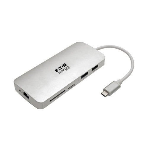 Tripp Lite U442-DOCK11-S laptop dock/port replicator USB 3.2 Gen 2 (3.1 Gen 2) Type-C Silver