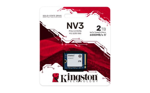 Kingston Technology NV3 2 TB M.2 PCI Express 4.0 NVMe 3D NAND