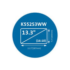 Kensington K55253WW display privacy filters 13.3" Laptop Frameless display privacy filter
