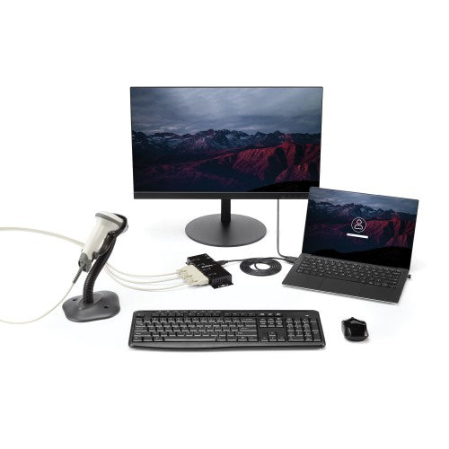 StarTech.com ICUSB2324I interface hub USB 2.0 Type-B Black