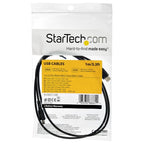 StarTech.com RUSB2AC1MB USB cable USB 2.0 39.4" (1 m) USB A USB C Black