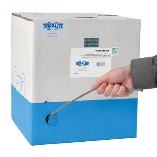Tripp Lite N220-01K-GY networking cable Gray 12007.9" (305 m) Cat6 U/UTP (UTP)