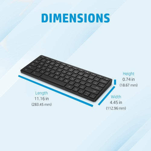 HP 325 Chrome Bluetooth Keyboard