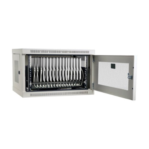 Tripp Lite CS16USBW portable device management cart/cabinet Portable device management cabinet White