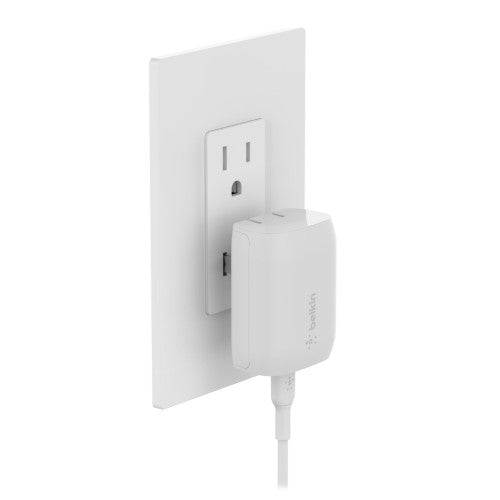 Belkin WCA006DQWH mobile device charger Mobile phone, Smartphone, Tablet White AC Fast charging Indoor