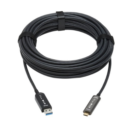 Tripp Lite U428F-10M-D321 USB cable USB 3.2 Gen 2 (3.1 Gen 2) 393.7" (10 m) USB A USB C Black
