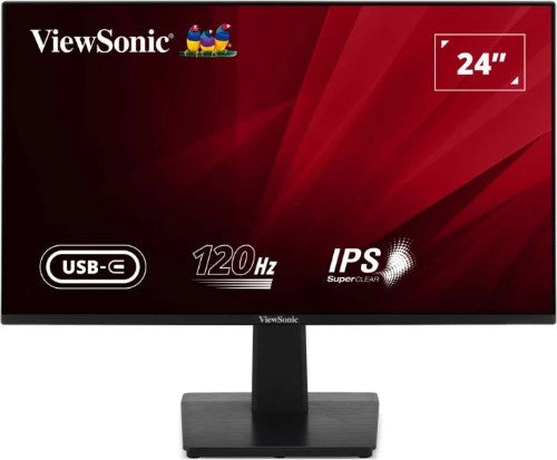 Viewsonic 24in 1080p 120Hz Monitor with Variable Refresh Rate, HDMI, VGA, and USB-C. computer monitor 24"