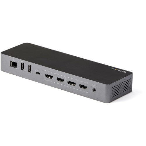 StarTech.com TB3CDK2DH laptop dock/port replicator Wired Thunderbolt 3 Black, Silver