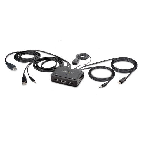 StarTech.com C2-H46-UAC-CBL-KVM KVM switch Black