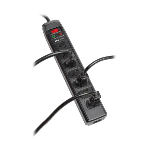 Tripp Lite TLP706TELC surge protector Black 7 AC outlet(s) 120 V 70.9" (1.8 m)