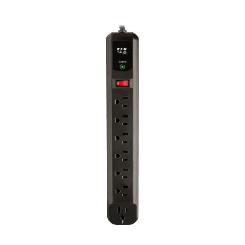 Tripp Lite TLP74RB surge protector Black 7 AC outlet(s) 120 V 48" (1.22 m)
