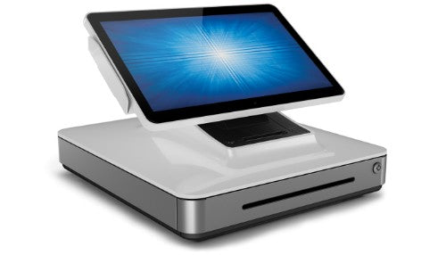 Elo Touch Solutions PayPoint, Android 8.1 with Google Play Services, 13.3-inch, PCAP, 3GB RAM, 32GB SSD, 2-inch receipt printer, 1D scanner, cash drawer, White, Worldwide 13.3" 1920 x 1080 pixels Black, White