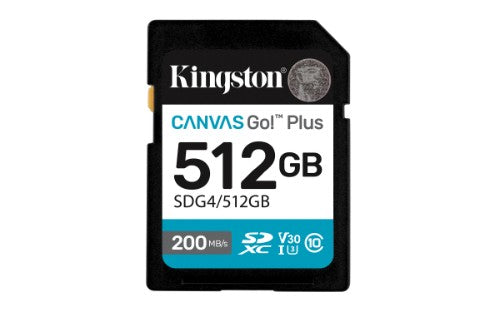 Kingston Technology Canvas Go! Plus 512 GB SDXC UHS-I Class 10