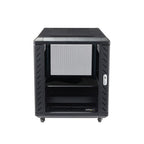 StarTech.com RK1236BKF rack cabinet 12U Freestanding rack Black