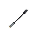VisionTek 901480 audio cable USB Type-C RCA + 3.5mm Black, Gray