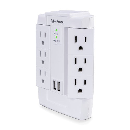 CyberPower CSP600WSURC2 surge protector White 6 AC outlet(s) 125 V