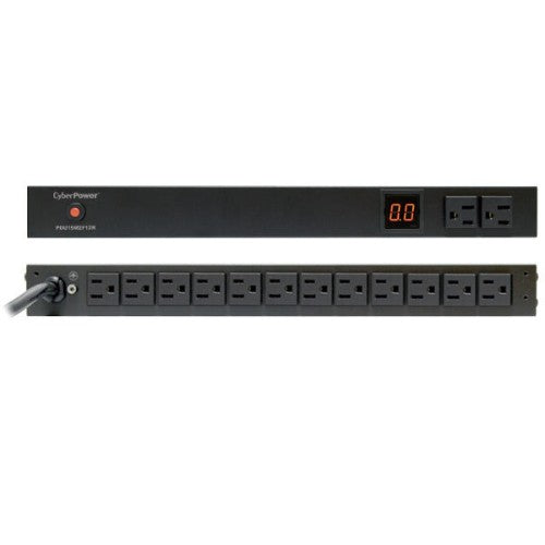 CyberPower PDU15M2F12R power distribution unit (PDU) 14 AC outlet(s) 1U Black