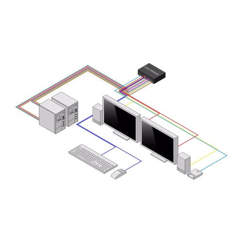 StarTech.com CK4-PM102C KVM switch Black