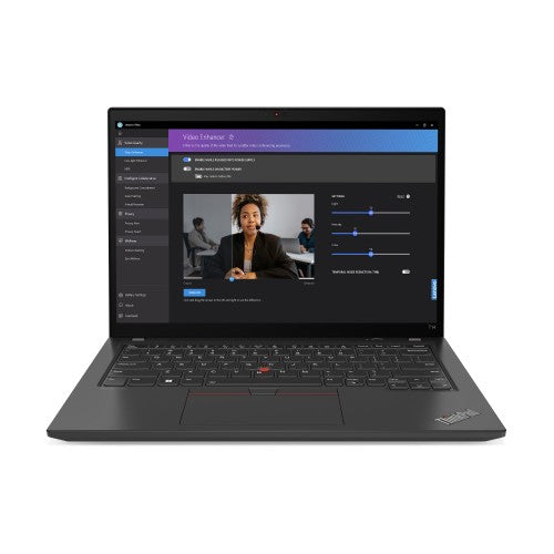Lenovo ThinkPad T14 Gen 4 (Intel) Intel® Core™ i7 i7-1365U Laptop 14" Touchscreen WUXGA 16 GB DDR5-SDRAM 512 GB SSD Wi-Fi 6E (802.11ax) Windows 11 Pro French Black