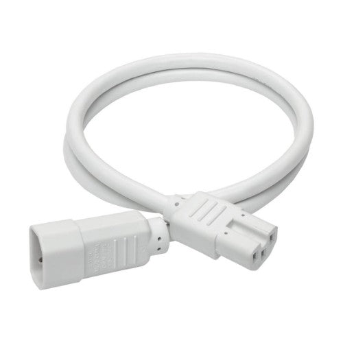 Tripp Lite P018-003-AWH power cable White 35.4" (0.9 m) C14 coupler C15 coupler