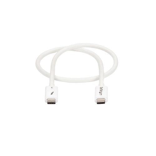 StarTech.com TBLT34MM50CW Thunderbolt cable 19.7" (0.5 m) 40 Gbit/s White